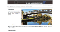 Desktop Screenshot of blackcountrysociety.co.uk